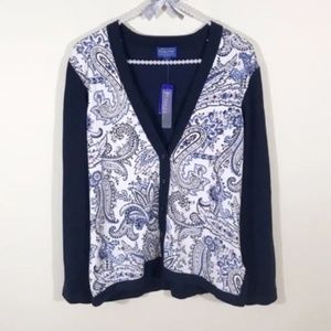 NWT Pendleton Paisley Fall Winter Cardigan Work Office